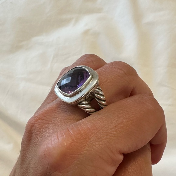 Authentic David Yurman 14mm Albion Amethyst size 7.5 - Picture 2 of 15